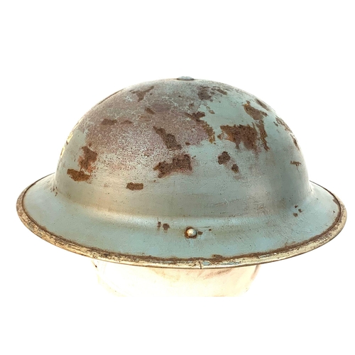 278 - WW2 British Naval MKII Helmet Dated 1939. Maker: F and L – Fisher & Ludlow Birmingham.