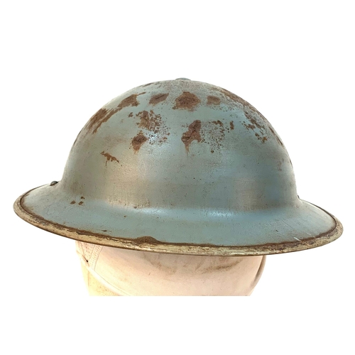 278 - WW2 British Naval MKII Helmet Dated 1939. Maker: F and L – Fisher & Ludlow Birmingham.