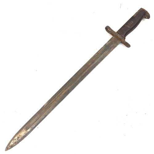 341 - WW2 Pacific Relic USMC 16” Bayonet Dated 1942. Maker: U. FH found on the Island of Saipan.