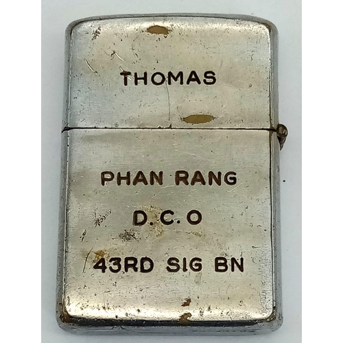 363 - Vietnam War Era 1967 Date Coded Zippo – 43rd Signal Bn. No International Shipping is available on th... 