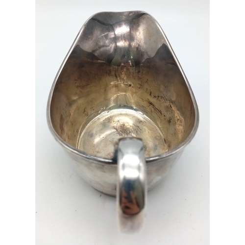 509 - WW1 British Royal Flying Corps Silver Plated Officers Mess Gravy Boat. Mappin and Webb’s of Sheffiel... 