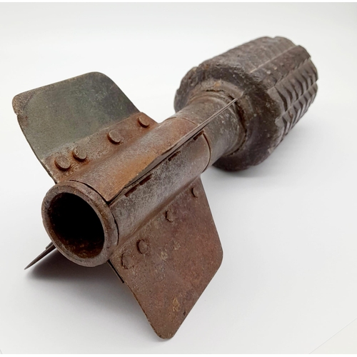 576 - INERT WW1 German Granatenwerfer Spigot Trench Mortar. No International Shipping is available on this... 