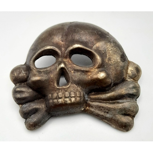 813 - 3rd Reich Allgemeine SS Totenkopf Deaths Head Cap Skull – Jawless Type.