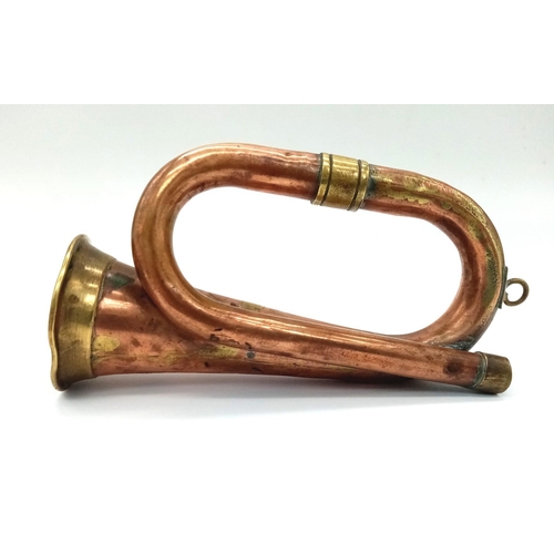 887 - 3rd Reich Miniature Hitler Youth Bugle. Maybe a desktop display.