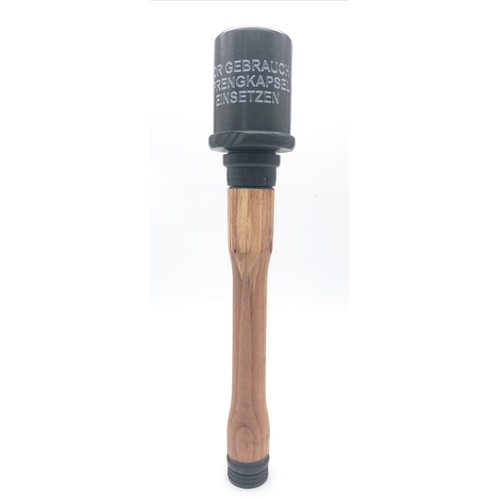 927 - INERT Repro Wooden Movie Prop – Re-enactor German Stick Grenade. No International Shipping is availa... 