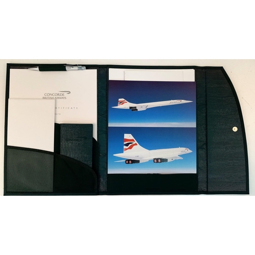 1361 - A CONCORDE - British Airways - passenger dossier from one of the last flights of the famous plane. T... 