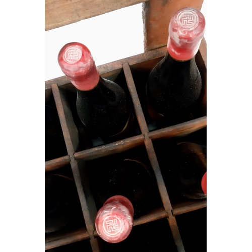 151 - Case of 12 Movie Prop Bottles of Wine. Ideal for display or re-enactors diorama etc. Bottles contain... 