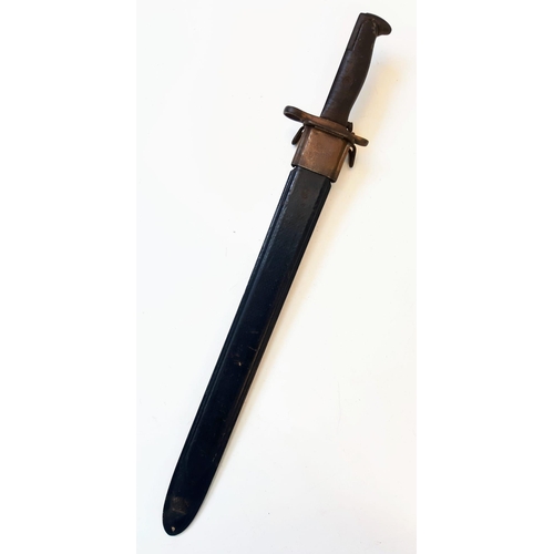 165 - WW2 US 1905 Pattern 16 “Bayonet Dated 1918. By now the Garand bayonet was reduced to 10 inches, howe... 