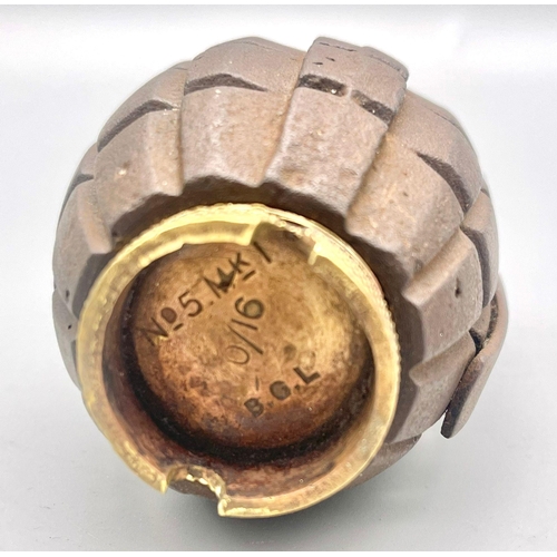 306 - WW1 N° 5 Mills Grenade with early alloy base. No International Shipping is available on this item.