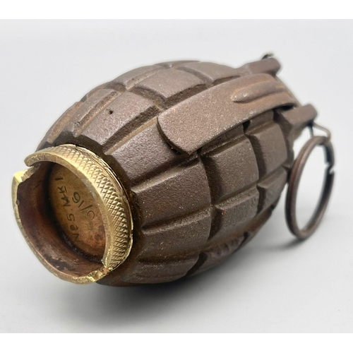 306 - WW1 N° 5 Mills Grenade with early alloy base. No International Shipping is available on this item.