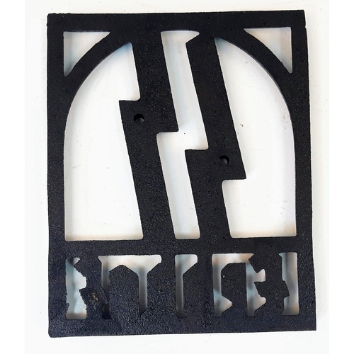 403 - 3rd Reich Erbhof (Hereditary Farm) Iron Plaque Depicting SS Runes. These were mounted to farm gates
... 