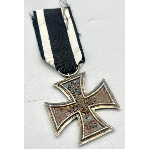 523 - WW1 Imperial German Iron Cross 2nd Class EK. II. 3-part construction with an iron core.