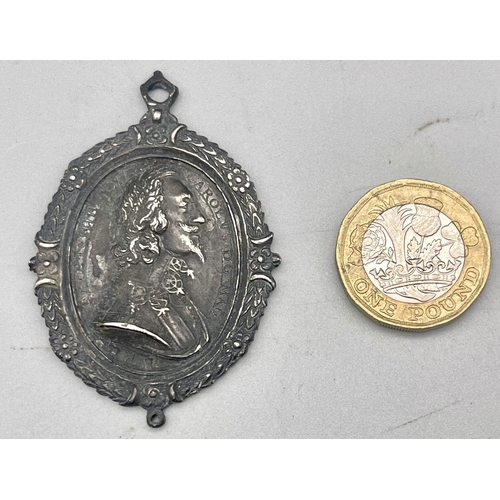 584 - Metal Detecting Find Charles 1st Silver Fob.