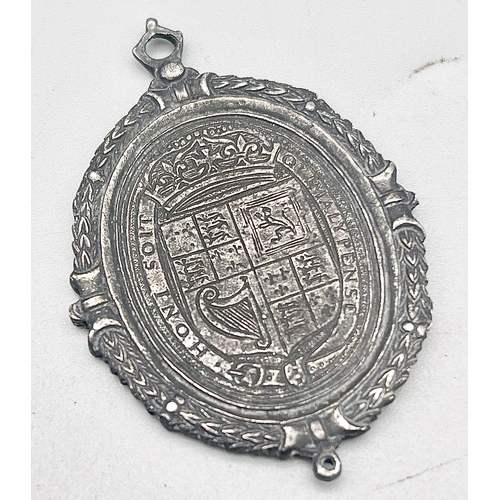 584 - Metal Detecting Find Charles 1st Silver Fob.