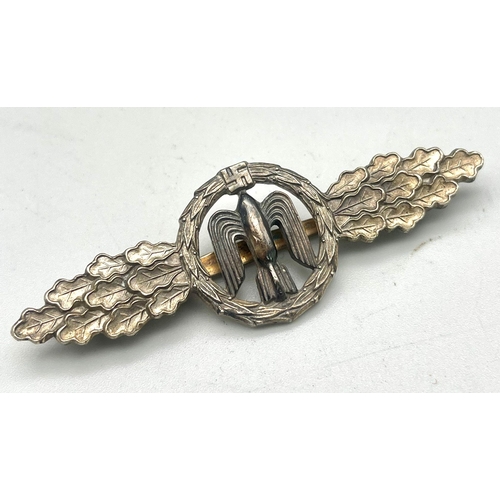 75 - 3rd Reich Luftwaffe Front Flying Clasp. No – maker.