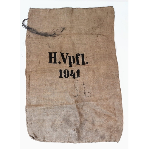 765 - WW2 German 1941 Dated Sack Commandeered by the Wehrmacht.