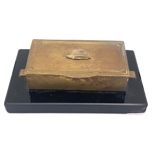 864 - WW1 German Veterans Desk Top Cigarette Case “Der Stahlhelm”.