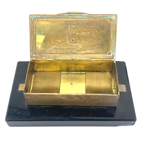 864 - WW1 German Veterans Desk Top Cigarette Case “Der Stahlhelm”.