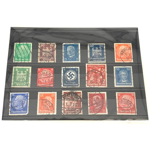 983 - 5 x 15 3rd Reich Postage Stamps.