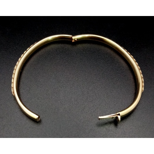 360 - 9k yellow gold baby bangle (4.5cm diameter width) 4.5g