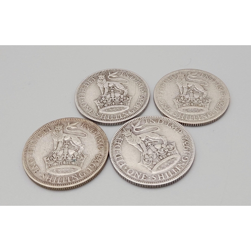 649 - A Parcel of 4 1921 George V Half Crown Coins. 1 x Good & 3 Very Good. Condition. 55.08 Grams 500 Sil... 