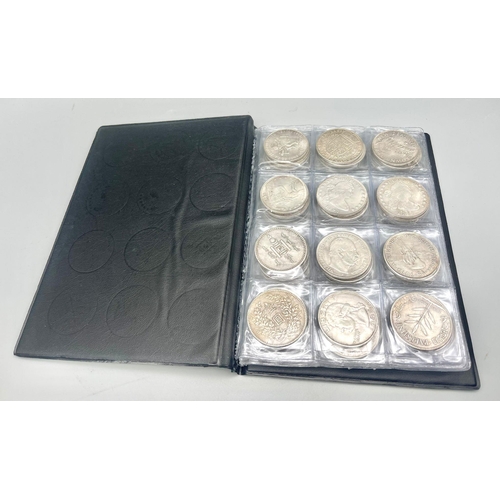 220 - An Excellent Album Collection of 72 Retrospective Full-Size Copies of Antique Renown World Coins. Cu... 