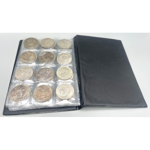 220 - An Excellent Album Collection of 72 Retrospective Full-Size Copies of Antique Renown World Coins. Cu... 