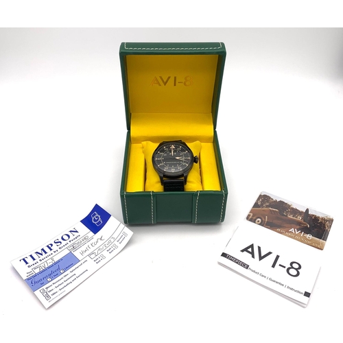 297 - Ex Display Limited Edition Hawker Hurricane Watch by AVI-8. 52mm including crown. 1 Year Battery Gua... 