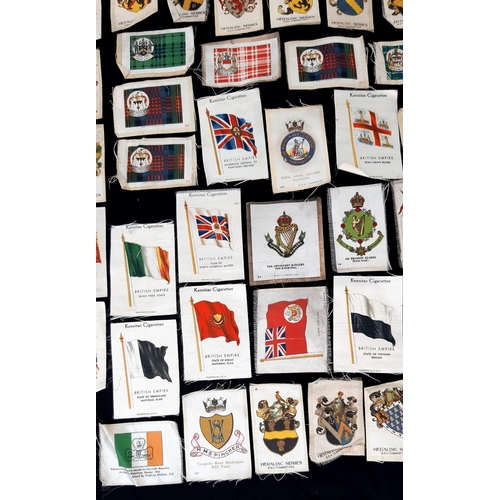 618 - An Amazing Vintage and Antique Collection of 81 Silks - From different cigarette manufacturers. Flag... 