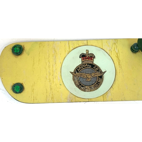 746 - A Vintage RAF Desk Calender with Inset Insignia. Circa 1940/50’s. 35cm Wide