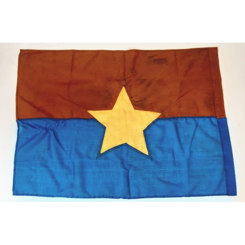 974 - Vietnam War Era Vietcong Flag. Measures Approximately 77 x 56cm.