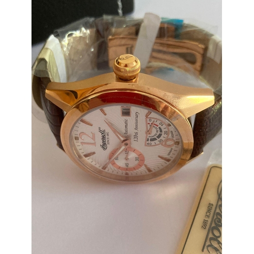 35 - Extremely rare INGERSOLL YOSEMITE AUTOMATIC CHRONOGRAPH model 8015 Limited Edition. Finished in rose... 