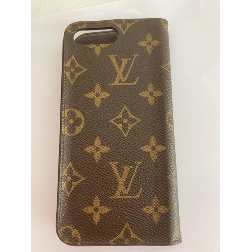 441 - Genuine LOUIS VUITTON FOLIO  iPhone case Suitable for iPhone 7 Plus or similar. Very little sign of ... 