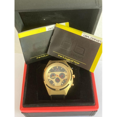 DELOREAN AUTOMATIC CHRONOGRAPH DL05-1051. LIMITED EDITION Number 35 of ...