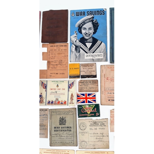 1174 - A Mixed Bag of WW1 and WW2 Booklets and Personal Items. Some very interesting bits - could be a good... 