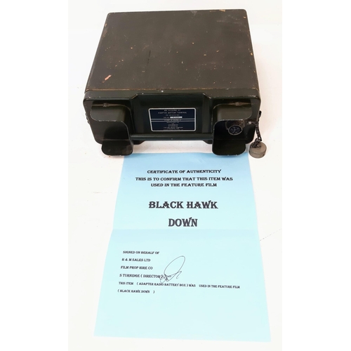 145 - An Original Black Hawk Down Movie Prop. An adapter radio box that was used in the movie. Comes with ... 