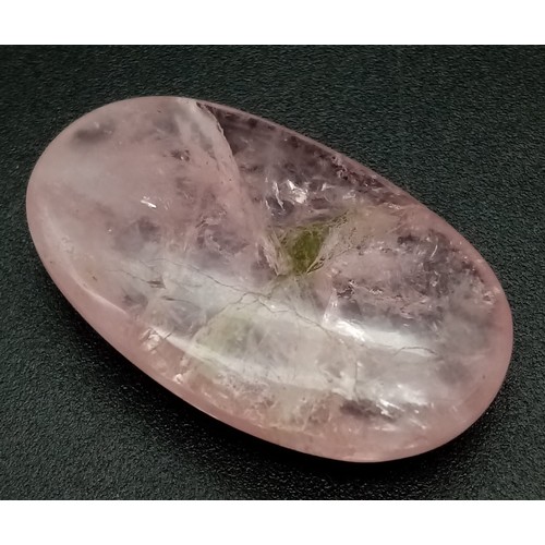 1256 - A 30.15ct Natural Untreated Morganite Gemstone, Oval Shape. Comes with GLI Certificate.