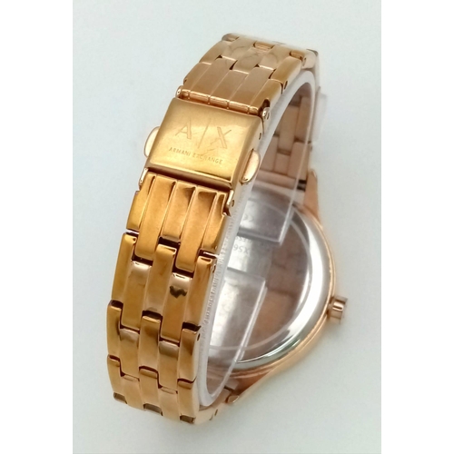 698 - ARMANI EXCHANGE HARPER AX BRACELET WATCH AX5606L  FULL WORKING ORDER, EXCELLENT CONDITION. 40MM