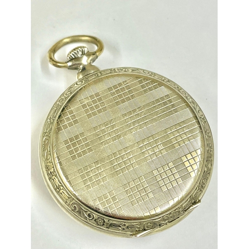 163 - Vintage 8 days Hebdomas type pocket watch. In working order.