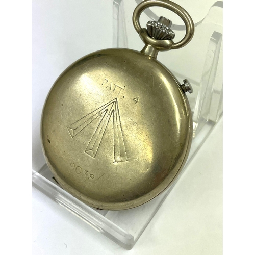 170 - WW1 Military Split Second Artillery Timer Pocket Watch , ticks but As found