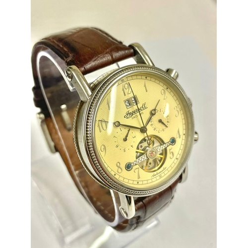 247 - Ingersoll Automatic Calendar watch 42mm case . Working