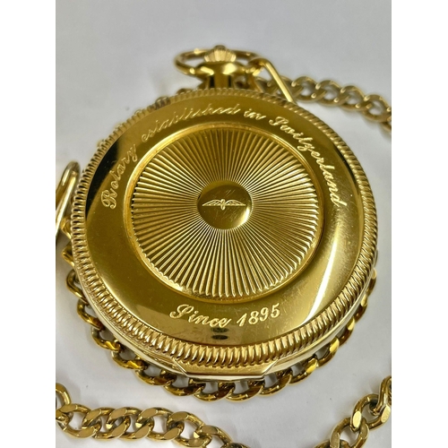 268 - Rotary full hunter pocket watch automatic movement. Sold as found