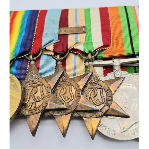 57 - Group of nine medals awarded to Private and later Warrant Officer Class 2 Leonard Wilfred Knight who... 