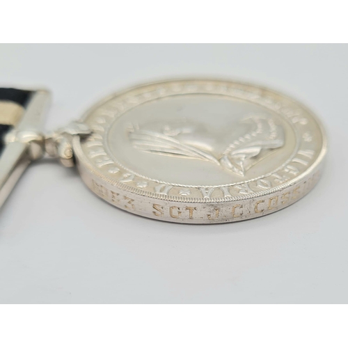 92 - A St John’s Ambulance Brigade Service Medal in silver with additional 5 years’ service clasp named t... 