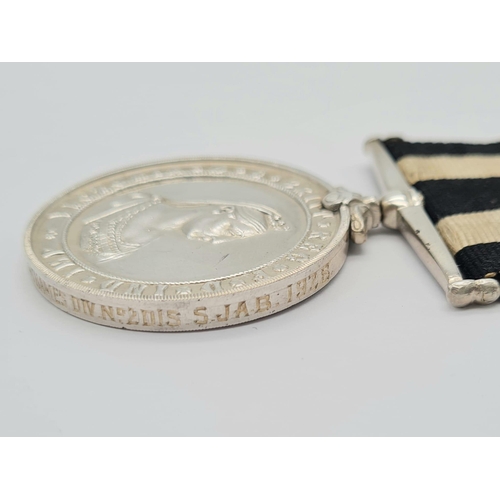 92 - A St John’s Ambulance Brigade Service Medal in silver with additional 5 years’ service clasp named t... 