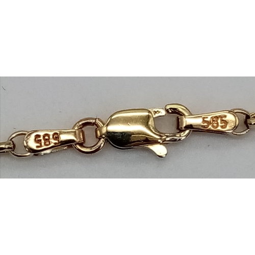 531 - 14K YELLOW GOLD EVIL EYE BRACELET 2.4G