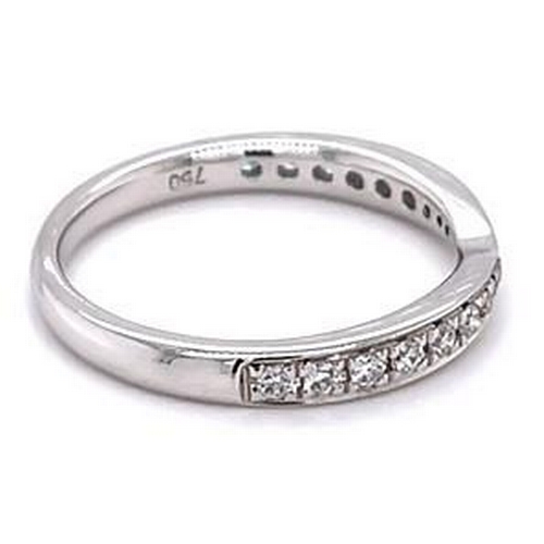 310 - 18k white gold half eternity Diamond ring, 0.19ct diamonds approx, size K, brand new condition
ref 1... 