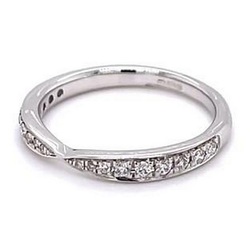 310 - 18k white gold half eternity Diamond ring, 0.19ct diamonds approx, size K, brand new condition
ref 1... 