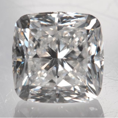 796 - 0.60ct square cushion diamond loose stone, colour H clarity VS2 with GIA certificate no 6405821892