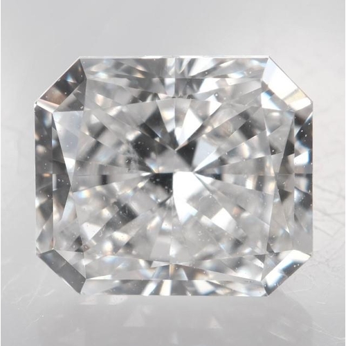 1360 - 1ct radiant diamond loose stone, colour G clarity VS2 with GIA certificate no 6305480451